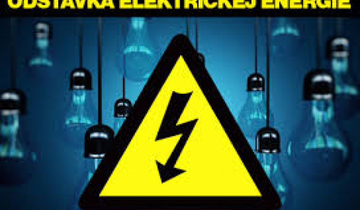 Oznámenie o prerušení distribúcie elektriny 05 08 2024