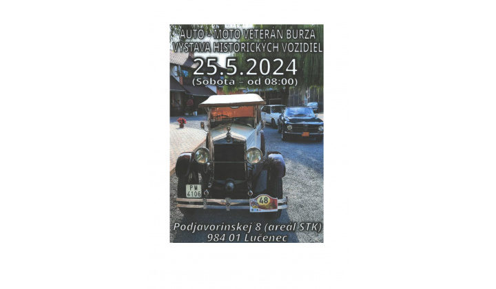 Výstava historických vozidiel 25 5 2024